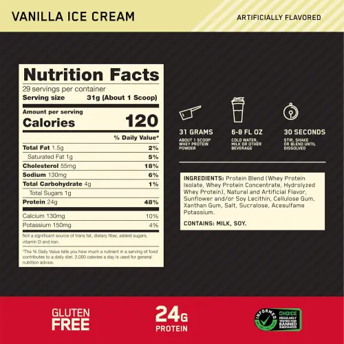 GOLD STANDARD 100% WHEY PROTEIN 1.5L's photo #7