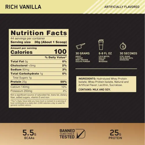 GOLD STANDARD 100% WHEY ISOLATE 3L's photo #9