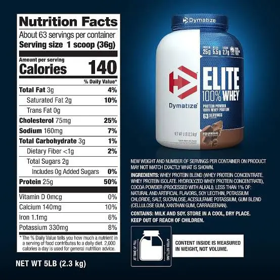 WHEY PROTEIN ELITE DYMATIZE 5LB's photo #9