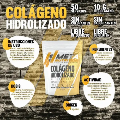 COLÁGENO HIDROLIZADO META NUTRITION 500g's photo #4