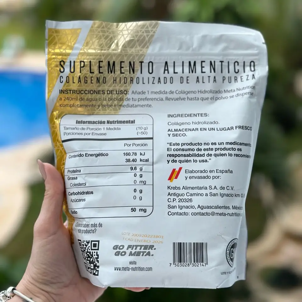 COLÁGENO HIDROLIZADO META NUTRITION 500g's photo #2