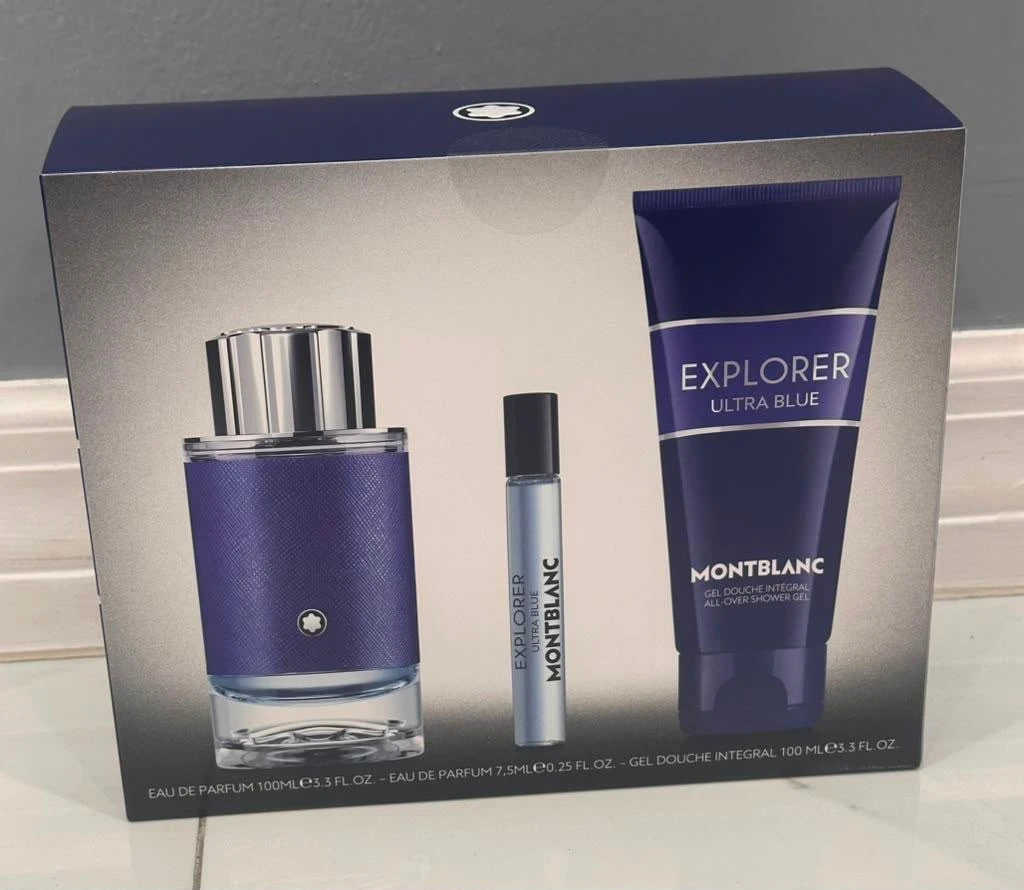 MONTBLANC EXPLORER ULTRA BLUE SET 100ml + Edp 7.5Ml + Sg 100ml's foto | Javi Sports Shop |  BizneCubano
