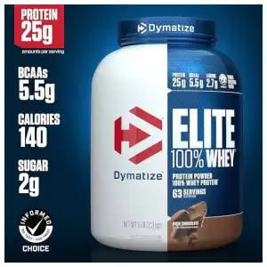 WHEY PROTEIN ELITE DYMATIZE 5LB miniatura 9