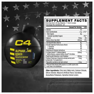 PRE WORKOUT C4 ALPHA BOMB CELLUCOR miniatura 6