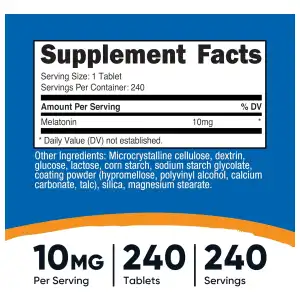 MELATONINA NUTRICOST 10mg miniatura 3