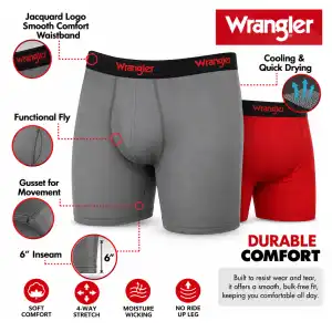 PACK 6 BOXER WRANGLER ORIGINAL miniatura 5